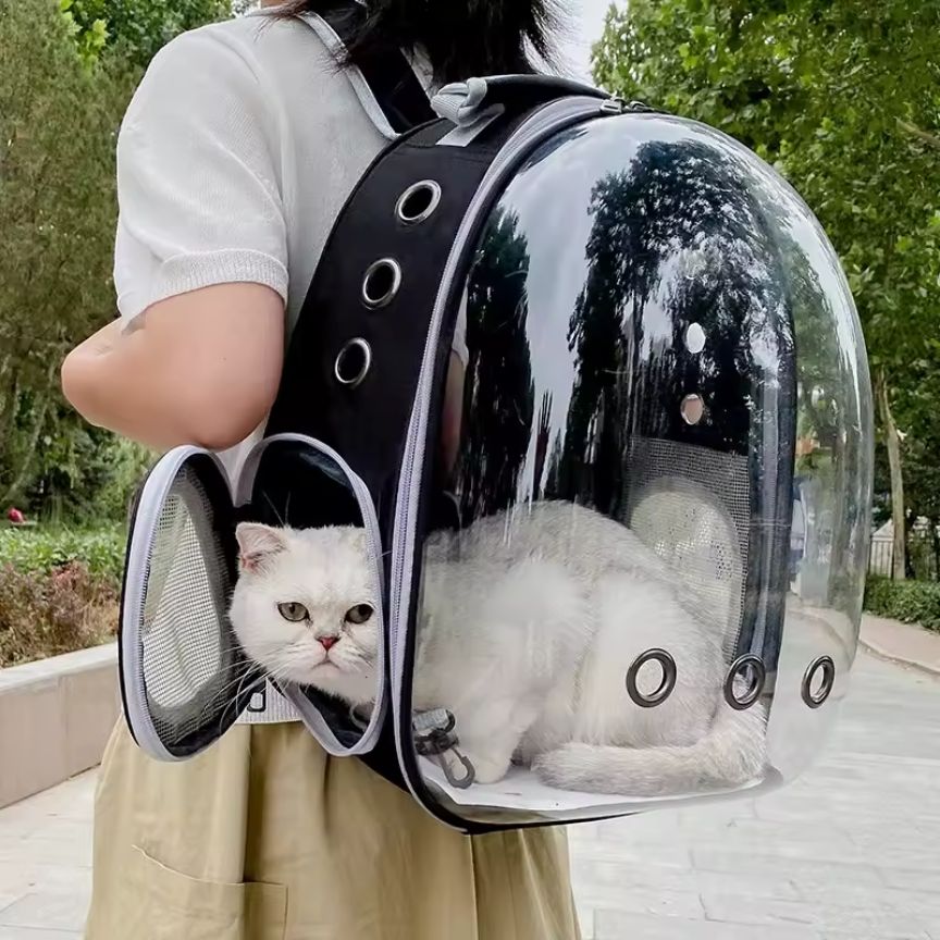 Sac de transport pour chat transparent/respirant "AstroCat"