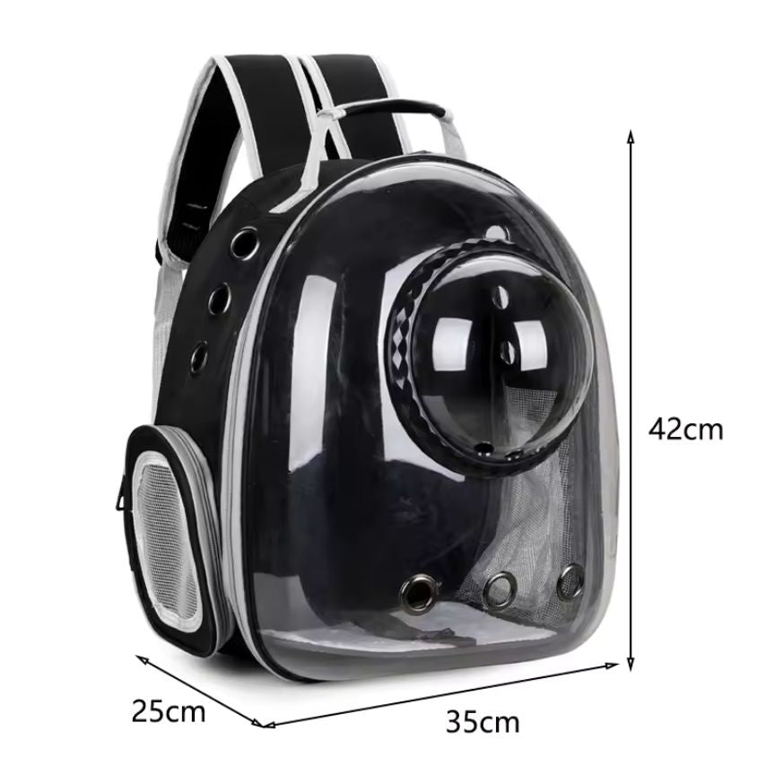Sac de transport pour chat transparent/respirant "AstroCat"