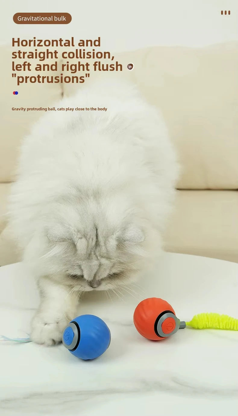 Boule roulante avec plume "roule ma poule"