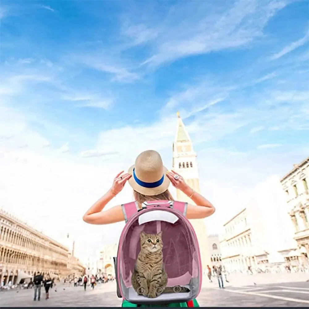 Sac de transport pour chat transparent/respirant "AstroCat"